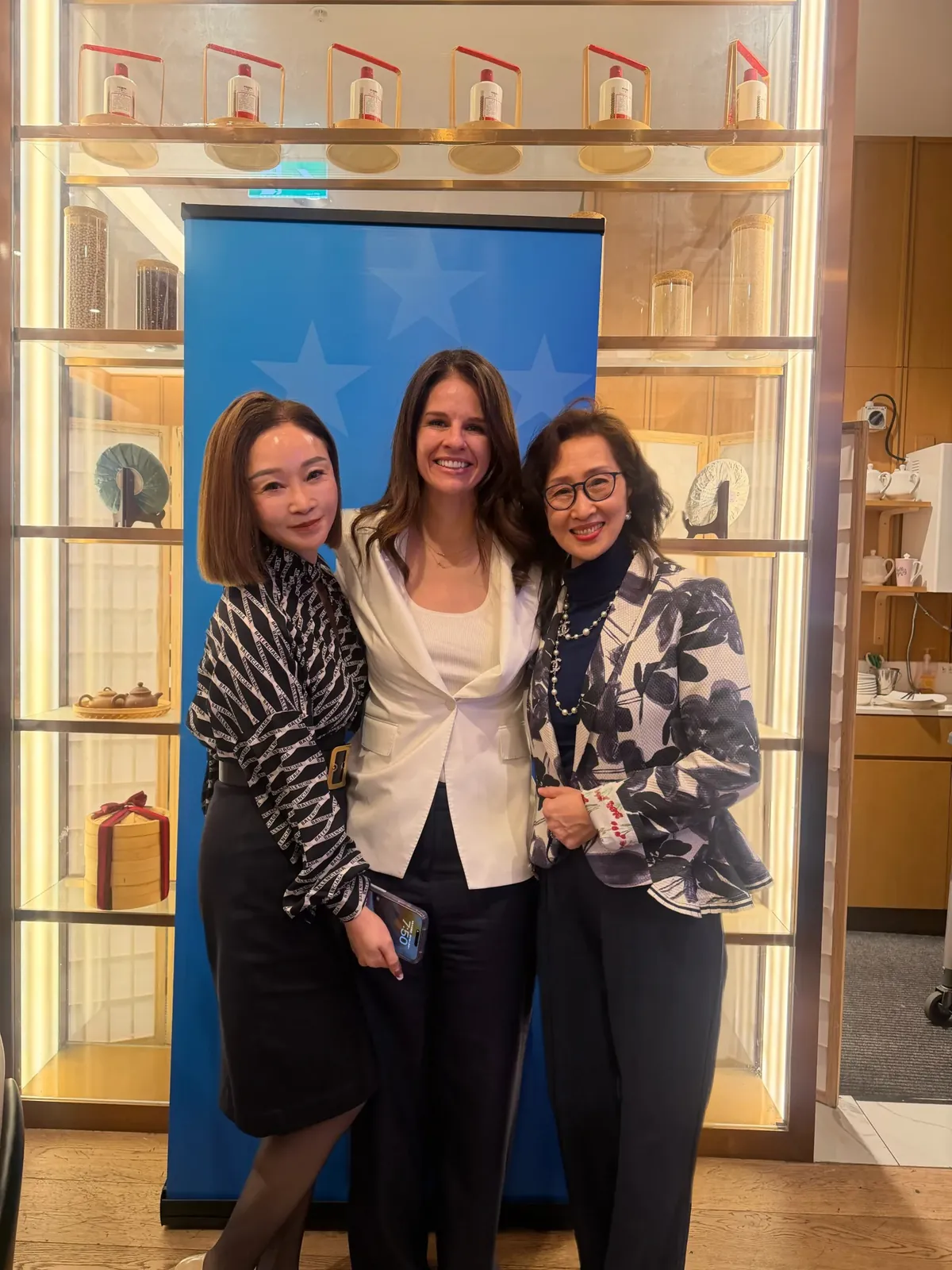 Leader team with Erica Stanford, Minister of Immigration and Minister of Education